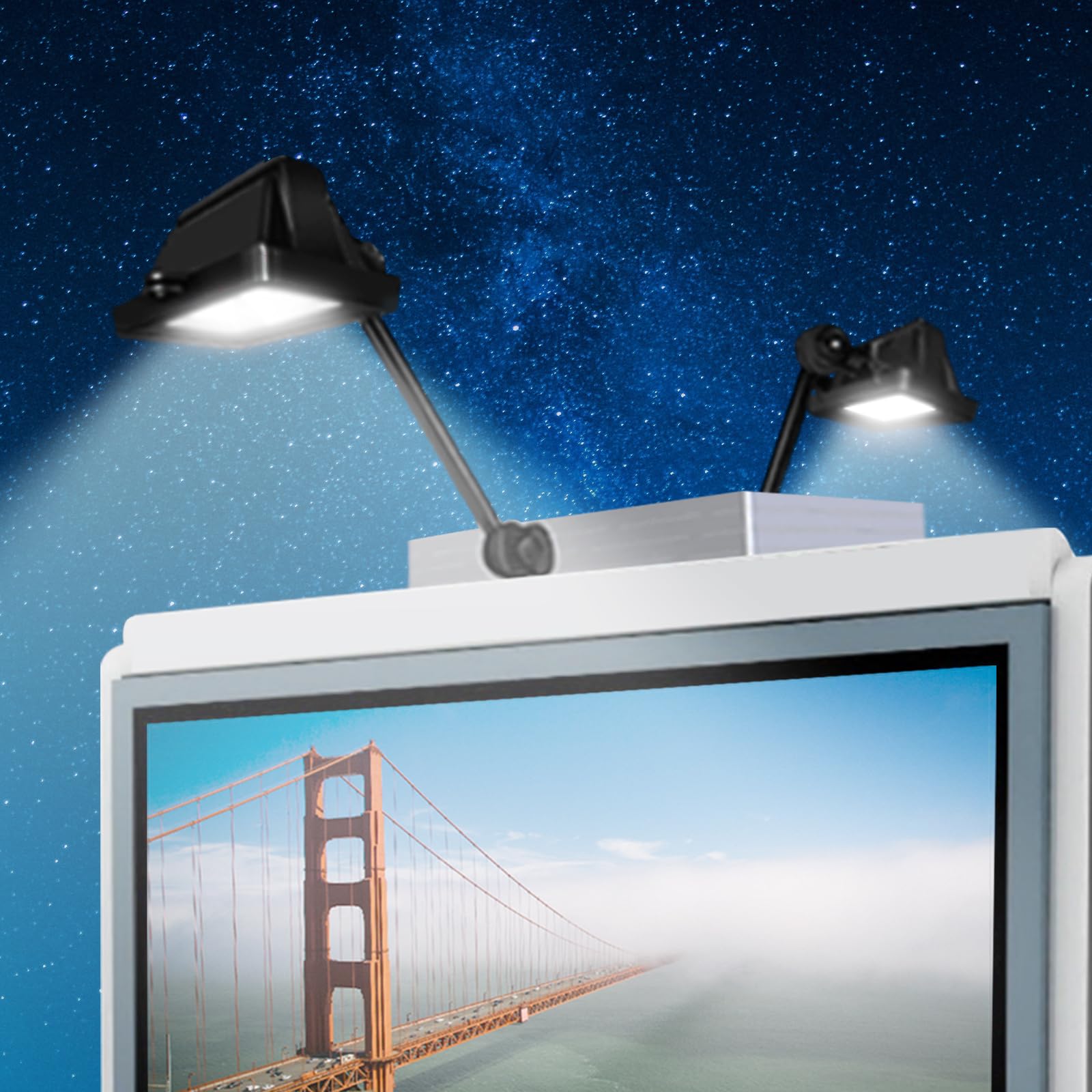 Einsamk Solar Billboard Light,Metal Aluminum Lamp Heads,12W 12000AMH Li-on Battery, 60 LED Super Bright Llight, Used for Real Estate Signs, Commercial