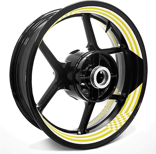Miniatura 2 de Pegatinas para llantas de 17 pulgadas para GSXR 750 1000 600 GIXXER 250 GSX1300R DL250 SV650 (amarillo)