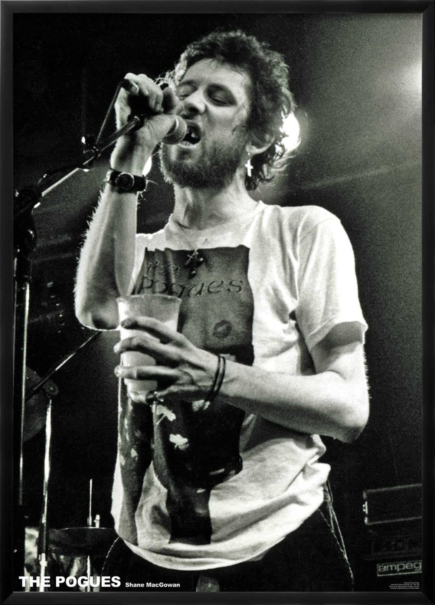 Amazon.com: AllPosters Wall Poster The Pogues- Shane MacGowan Live