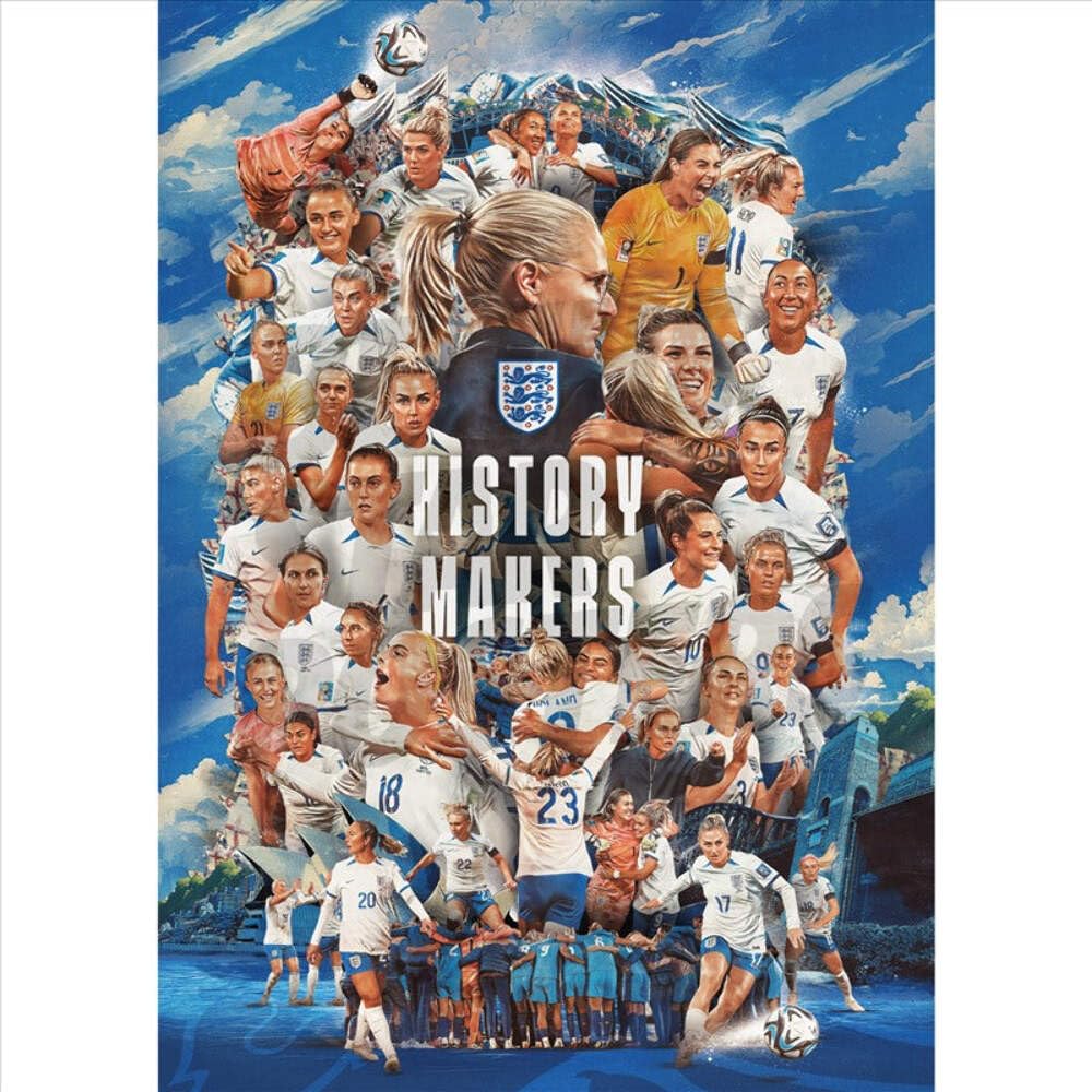 Lionesses History Makers Montage Poster Unframed A3