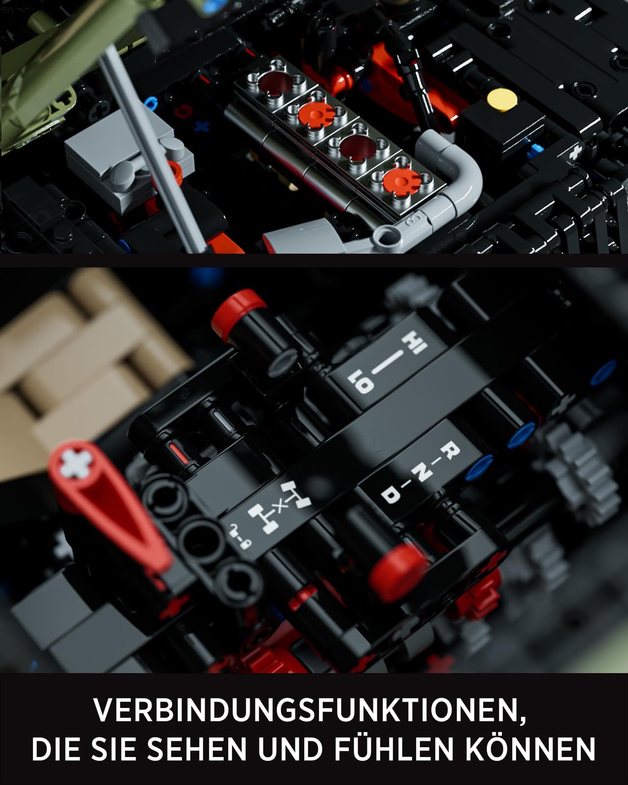 Nifeliz 4x4 Off-Road Militär Geländewagen Bauspielzeugset, Klemmbausteine Off-Road Automodell, Sammlerstück zum Austellen als Home- oder Büro-Deko, Dekoration & Geschenk (2899 Teile, NF10324)