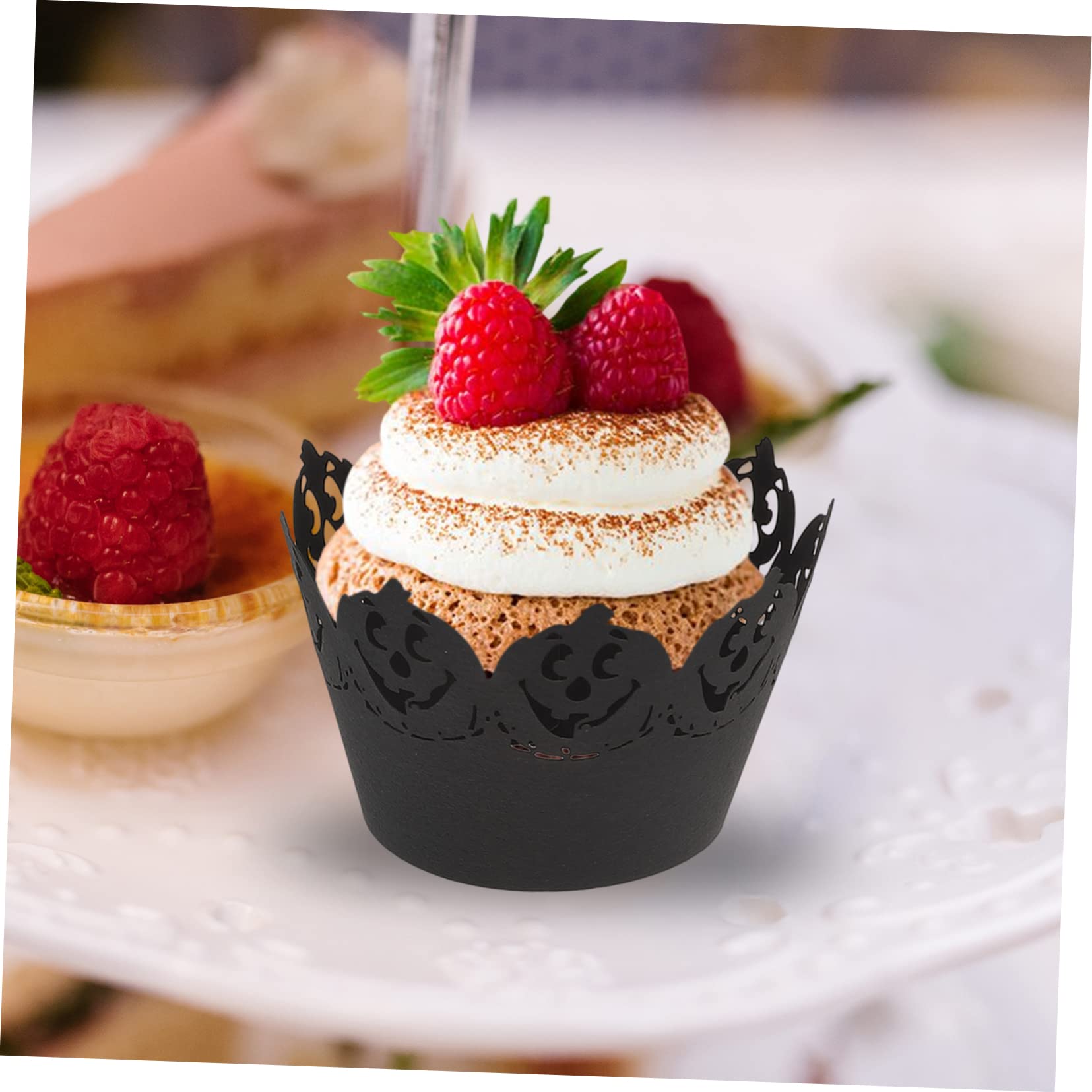 PRETYZOOM 96 Pz Bicchiere di Carta Vuoto Pirottini Giganti per Cupcake per Torte Carta da per Torte Ornamento della Torta Grandi Pirottini per Muffin Torta di Compleanno Zucca
