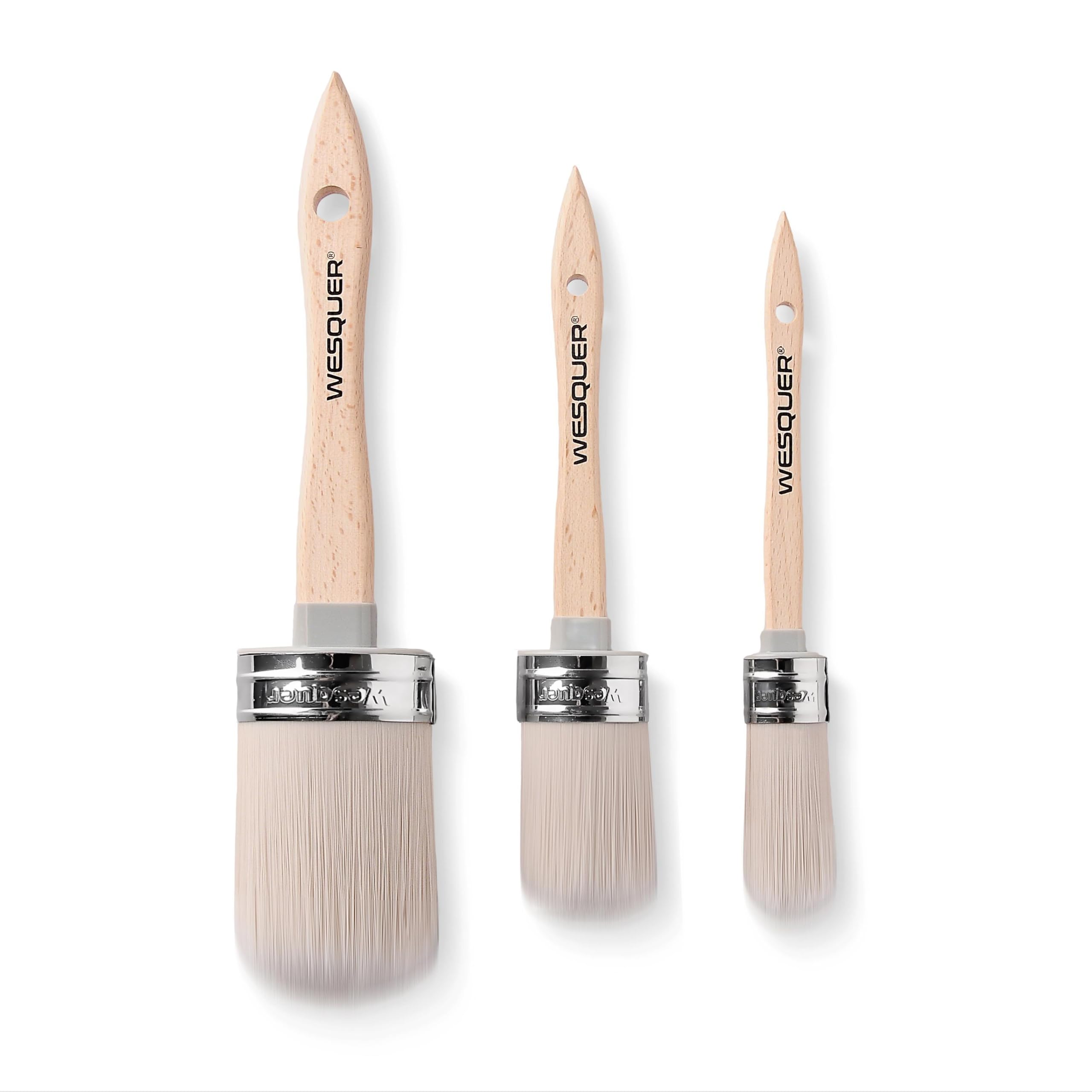 Wesquer Chalk Paint Brush Set - 3 Pack -1
