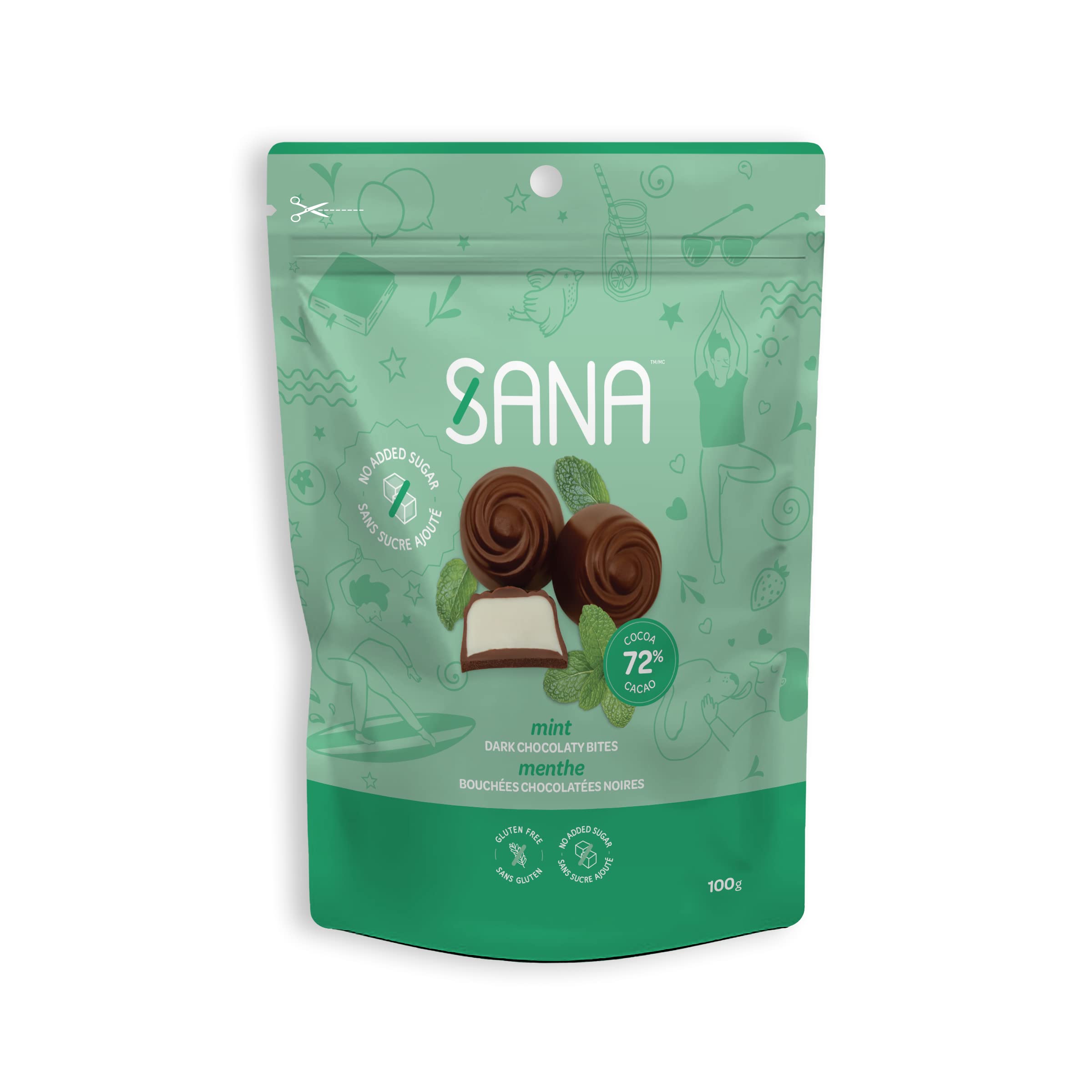 Sana Mint Dark Chocolaty Bites, 100 GR | Grocery Pickup & Delivery