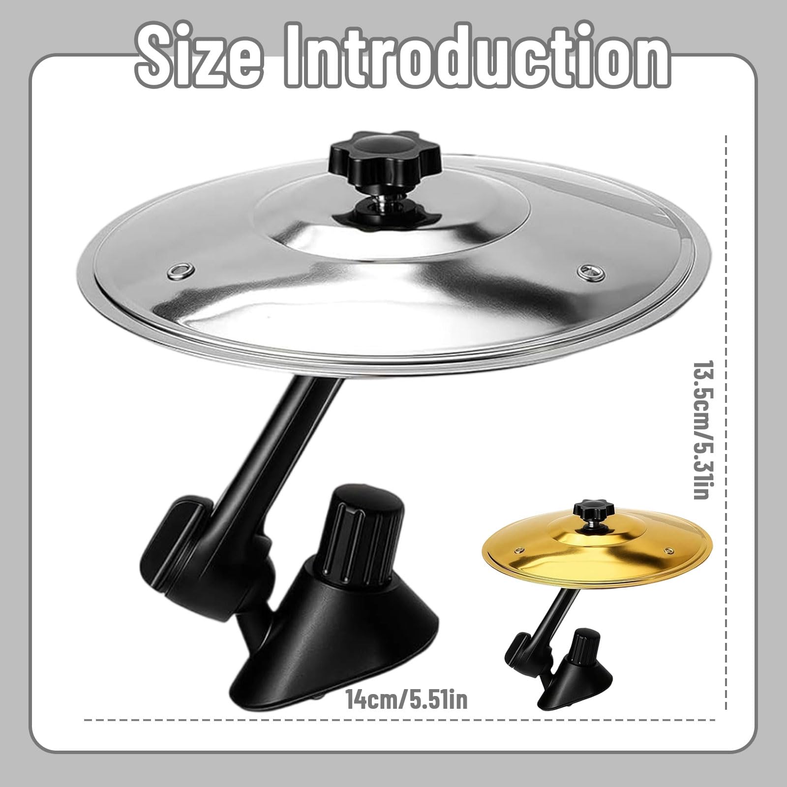 Platillo Bateria para Coche, Tambores de Aire Platillo para Coche, Mini Cymbale de Crash pour Voiture, Aplica a Ritmo Música Cambia Mejorar Ambiente Entretenimiento Automóvil (Plata)