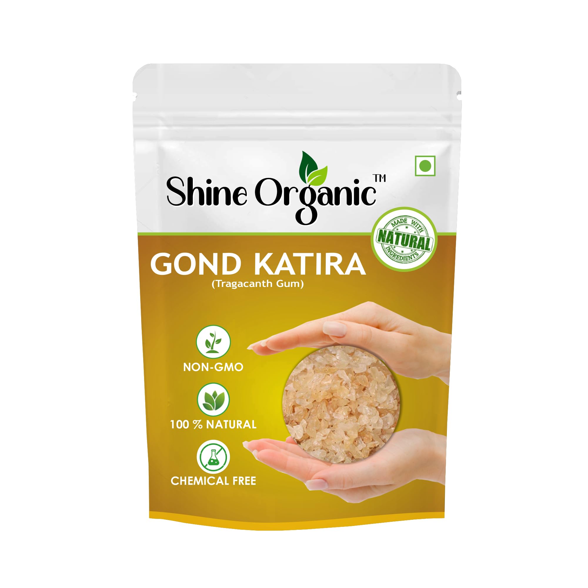 Edible Gond Katira Pure - 100 gm, Tragacanth Gum Gond Katira High Cooling Properties,Natural Superfood