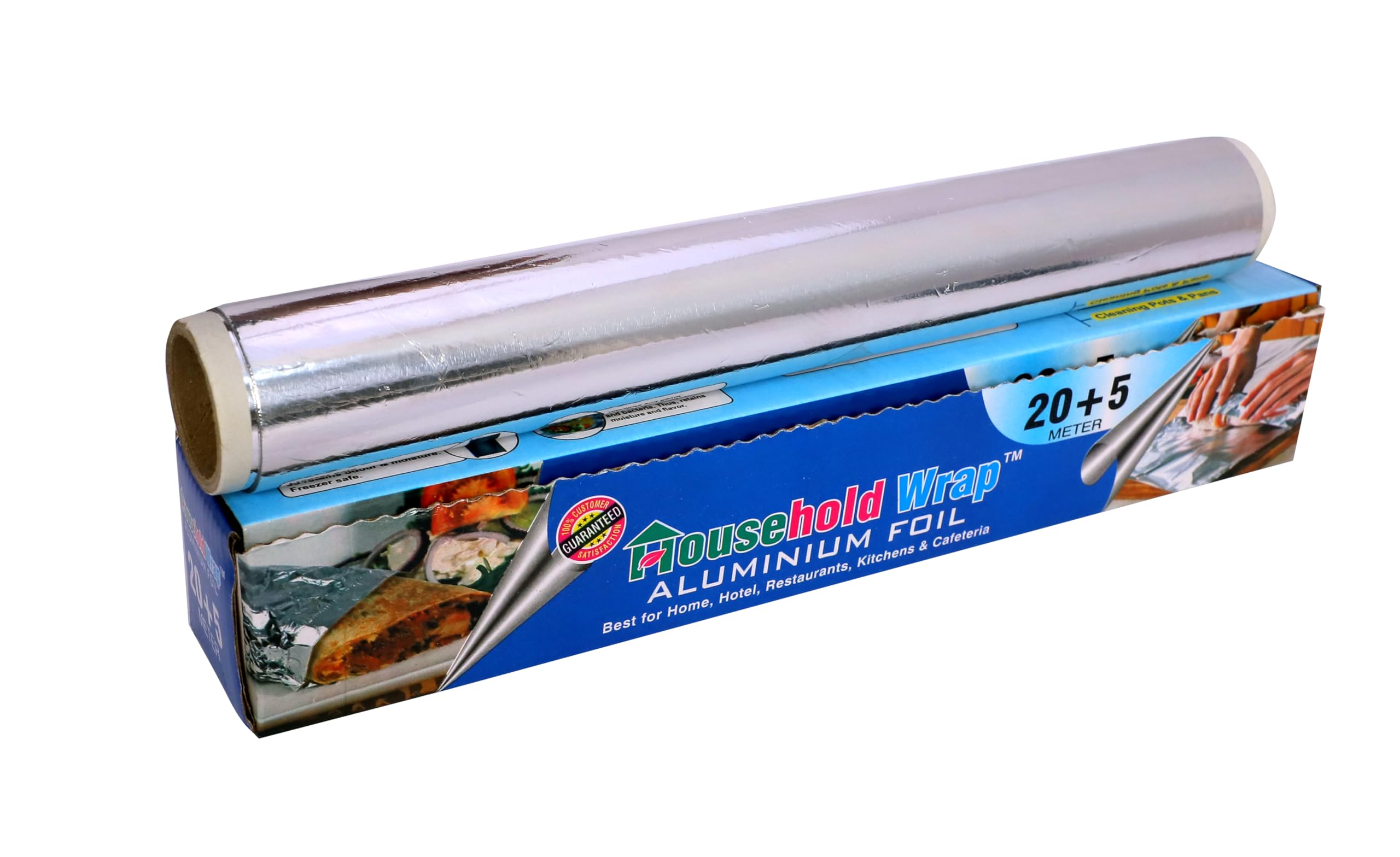 Household Wrap Aluminium Foil for Food Packing 25m with 11 Micron Thickness | Keeps Food Warm and Hygienic | Ideal for Storing, Packing, Wrapping, and Serving(25m) (B0CRHPFMD5) Amazon Price History, Amazon Price Tracker