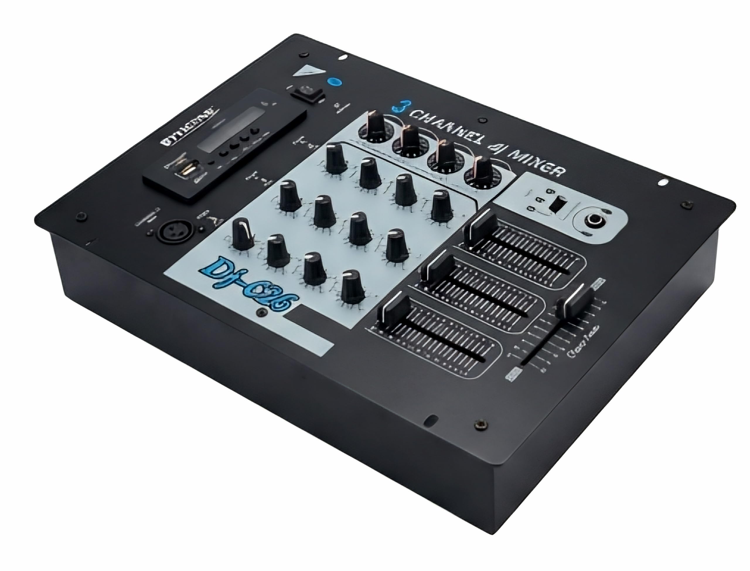 DJ-626 3-Channel DJ Stereo Mixer with Bluetooth & USB | FM & MMC