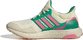 Tênis feminino Ultraboost 1.0, Branco/Rosa Fusion/Verde Court, 34