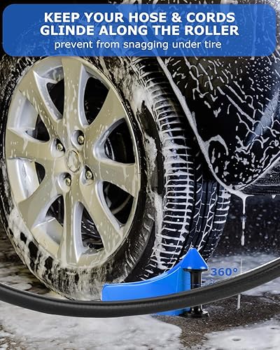 Miniatura 2 de Guía de manguera de automóvil, 4 piezas, guía de manguera para detalles de lavado de autos, rodillo de manguera de neumáticos que evita que