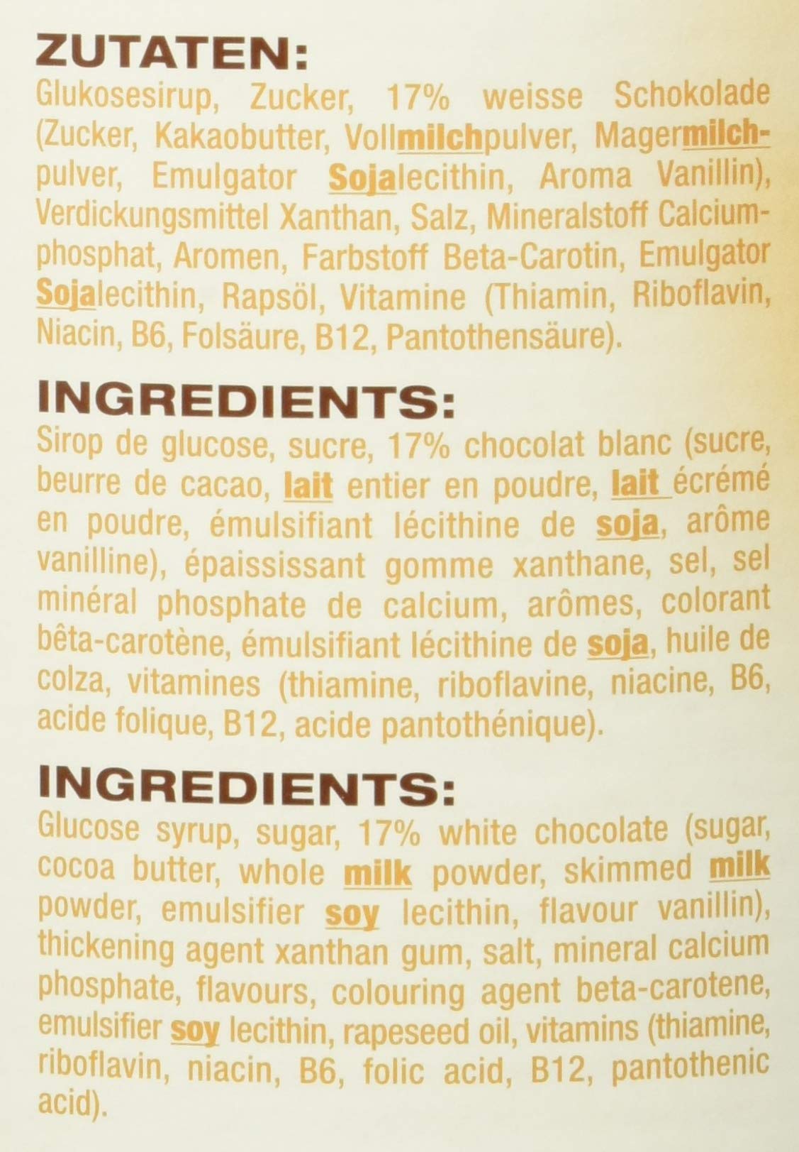 Caotina Blanc Weiße Schokolade Dose 500g, 6er Pack (6 x 500 g)
