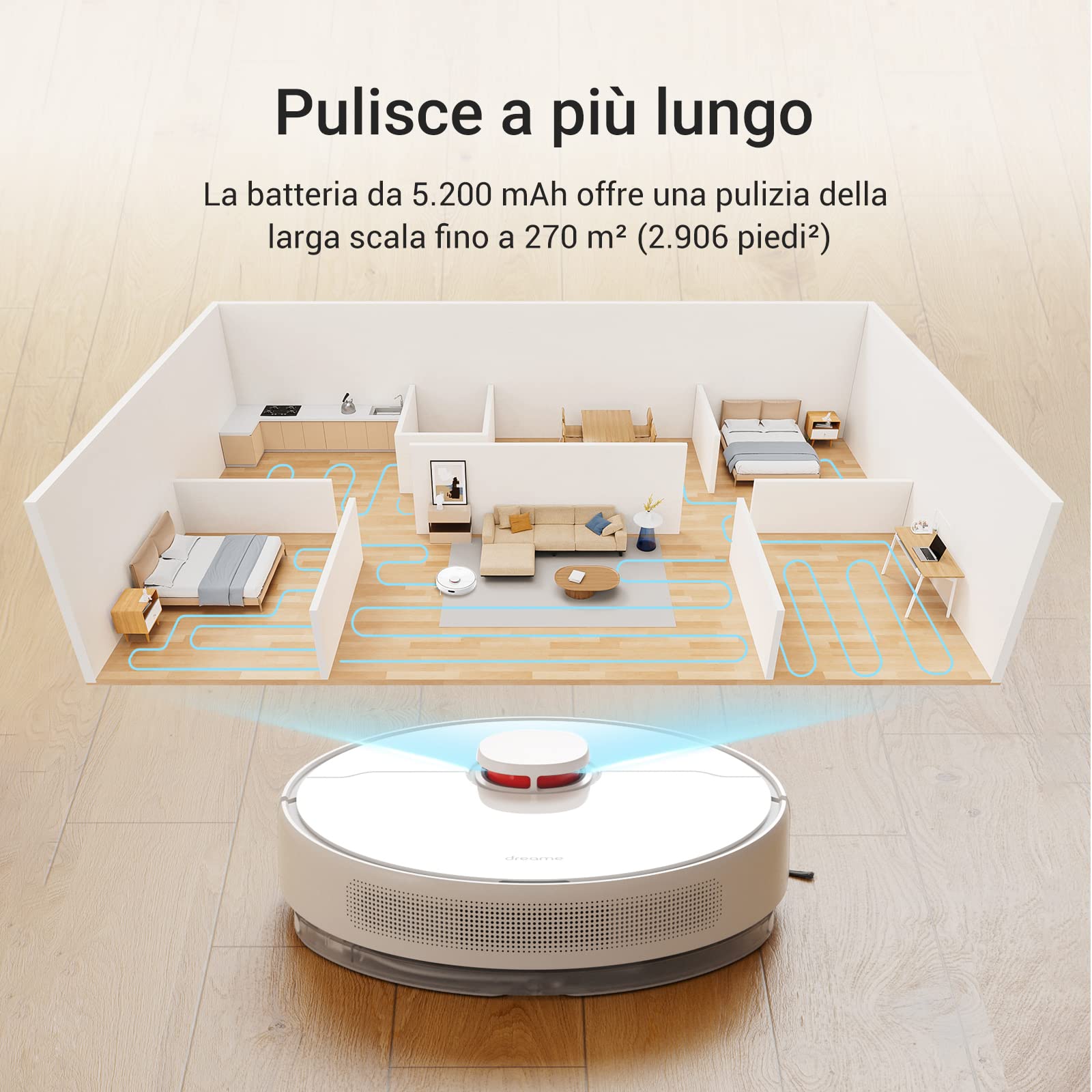 DREAME D10 Plus Robot Aspirador + Estación de Vaciado Automático