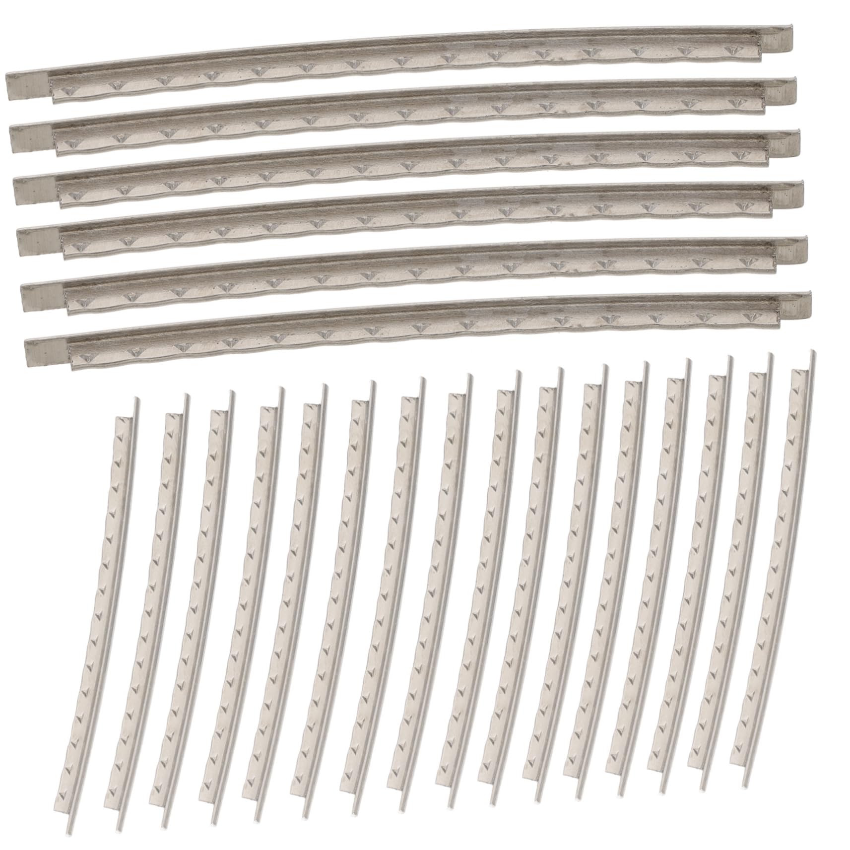 GOOHOCHY 40pcs Acoustic & Electric Guitar Fret Wire - Silver White Copper - Professional Guitar Accessory
