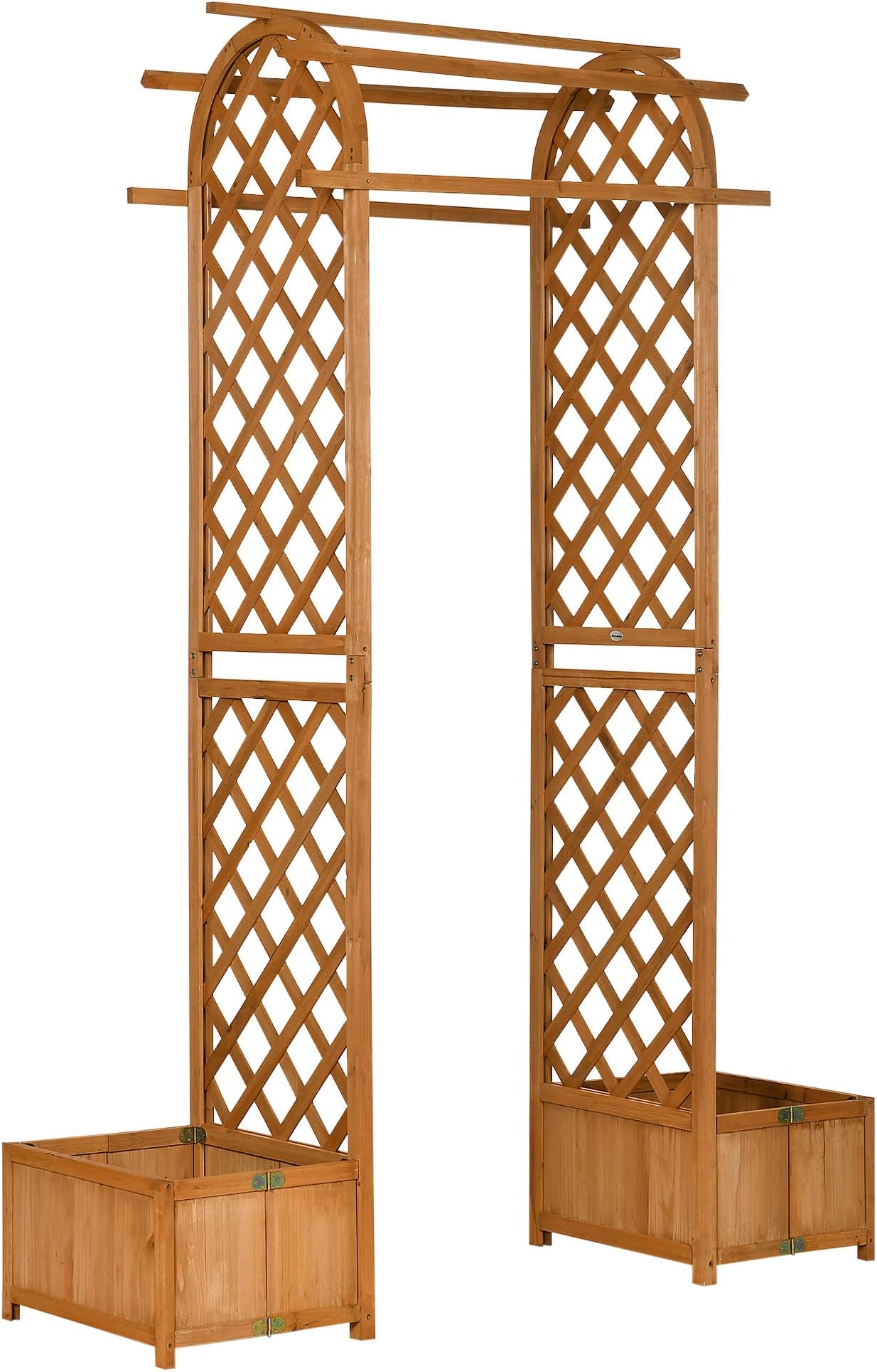 Premium Outdoor Wooden Cedar Arbor Arch Pergola Trellis Wood Garden Yard Lattice