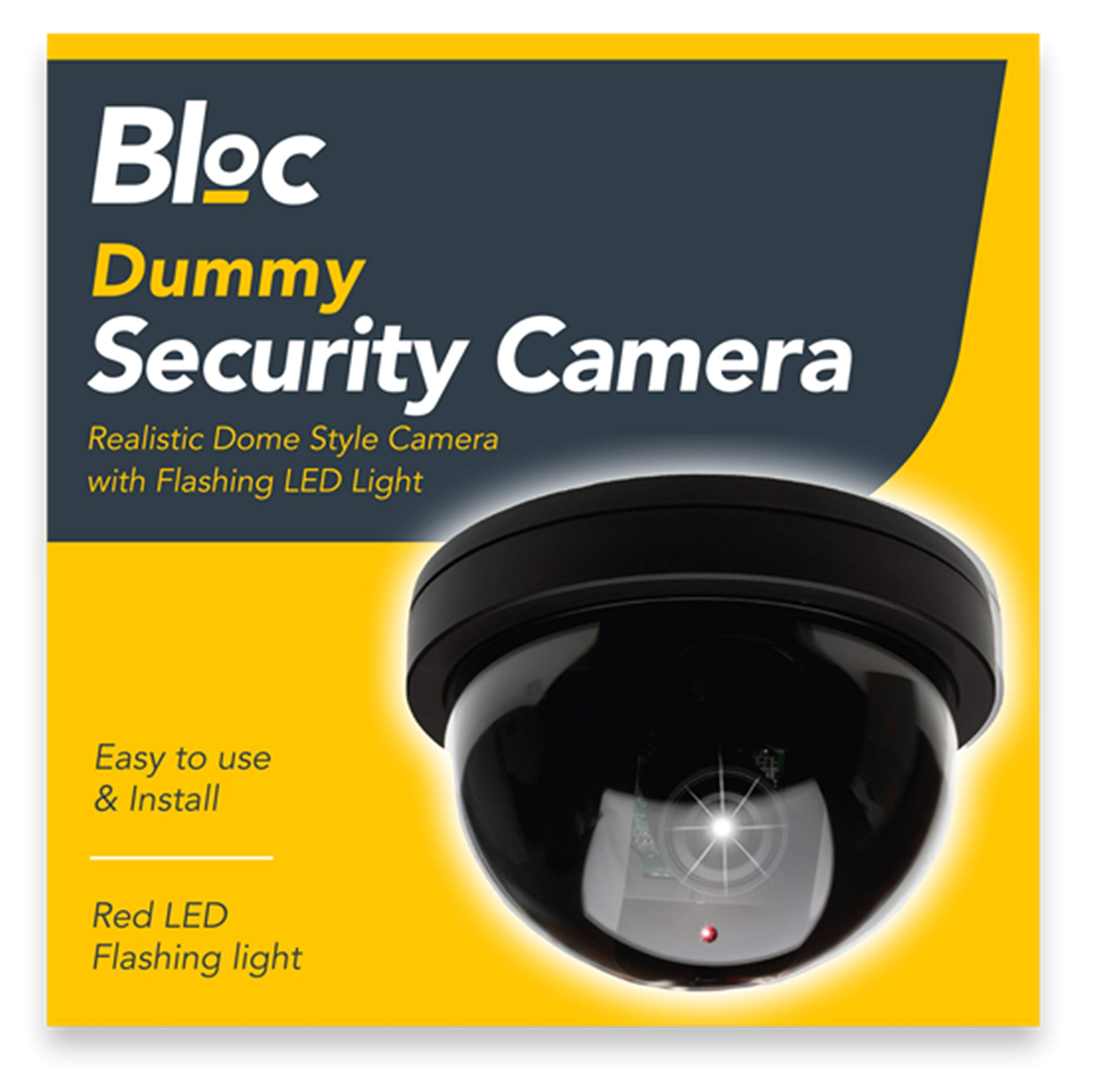 DODUOS 4PCS Dummy Cameras CCTV, Dome Dummy Fake Security CCTV Camera Simulation Monitor with LED Flashing Light, Dummy Fake Camera, Outdoor Indoor Use for Homes & Business
