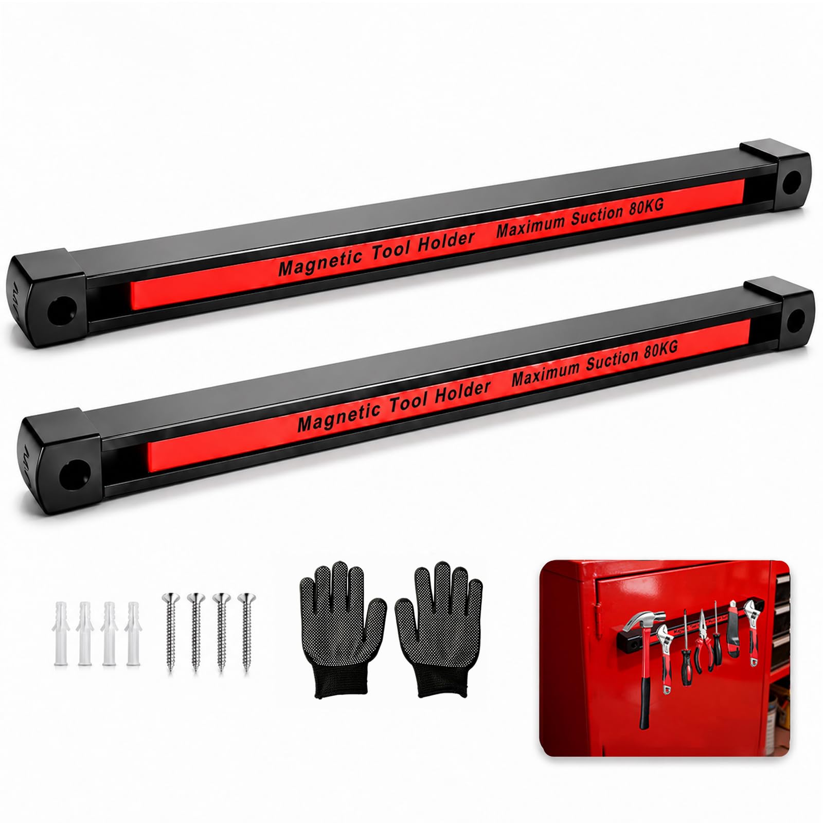 Double Sided Magnetic Tool Holder, 12 Inch Magnetic Tool Bar 2 Pack — Amazon image 9