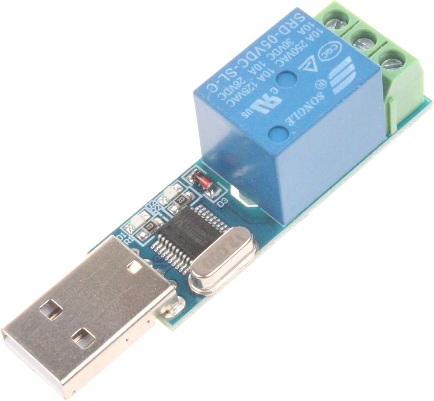 NOYITO 1-Channel USB Relay Module USB Intelligent Control Switch USB Switch (1-Channel USB)