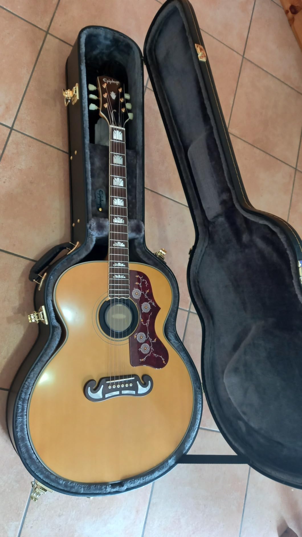 Epiphone 940-EJUMBO Custodia per Chitarra Acustica J-200/L-5, Nero ...