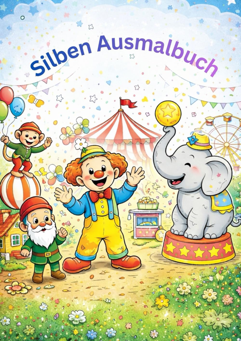 Mein großes Silben- Ausmalbuch: Lernen mit Spaß von A bis Z