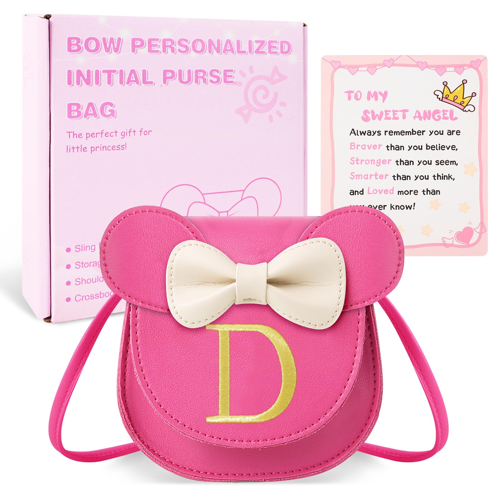izuzta Toddler Purse Kids Wallets for Girls 1 2 3 4 5 6 7 8 9 Year Old Birthday Gift Cute Mini Mouse Purse Crossbody Purse