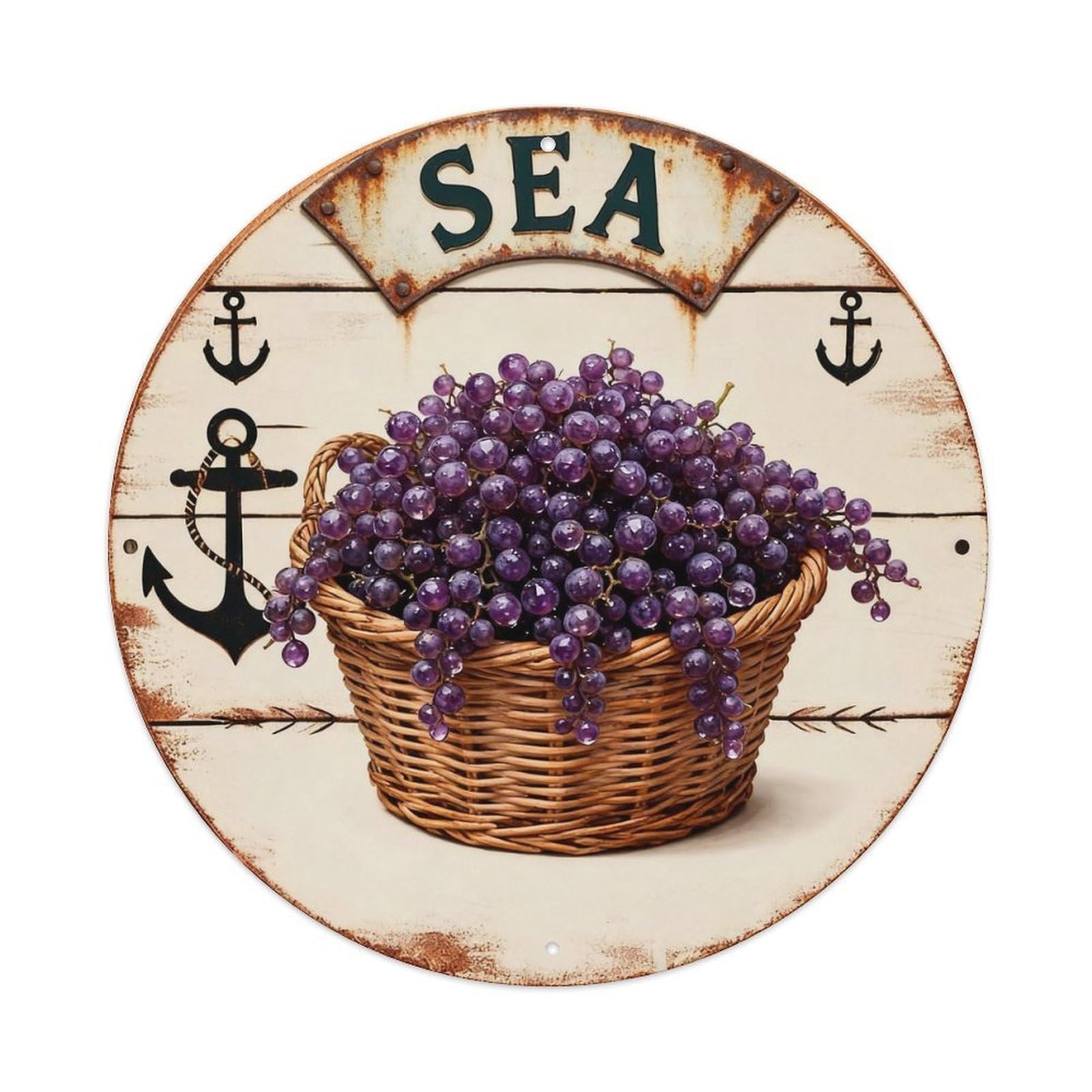 Sea Sign Metal Tin Sign Plaque