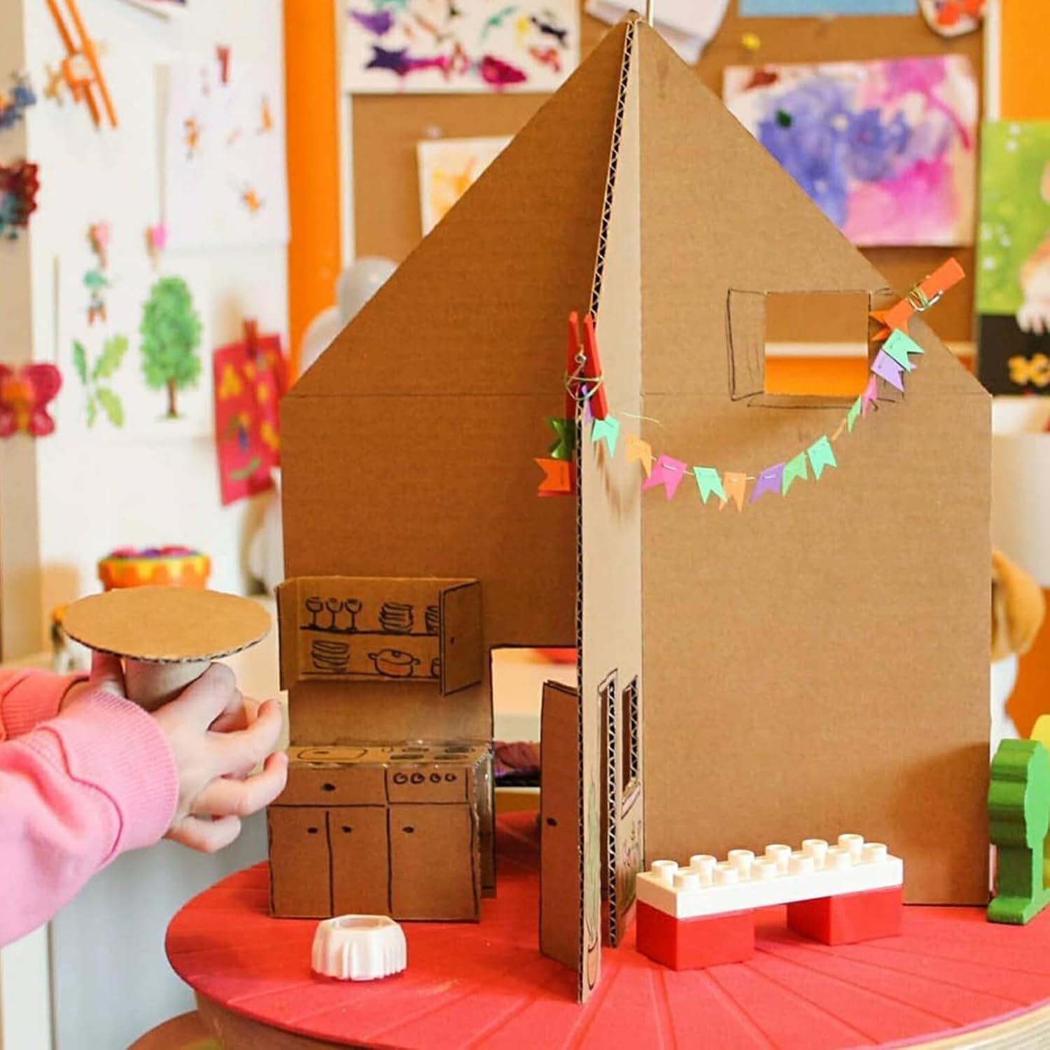 50 Sheet 11" x 14" Corrugated Cardboard Sheets 1/8" Thick Flat Cardboard Filler Insert Sheet Kraft Brown Paper Card Board Sheets Pads for Packing, Mailing, Crafts