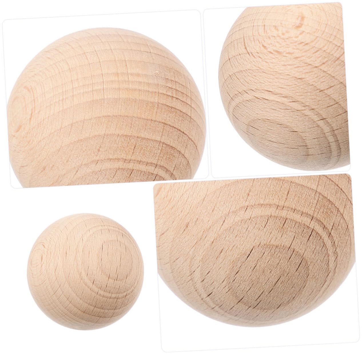 Milisten Set De Croquet Bois – 3 Boules Naturelles 7 Cm – Jeu Famille Extérieur – Jardin Pelouse