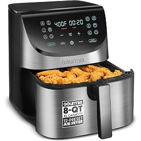 Yedi Evolution Air Fryer, 6.8 Quart, Stainless-Steel Finish, Ceramic Cooking Basket, with Deluxe Accessory Kit and Recipe Book