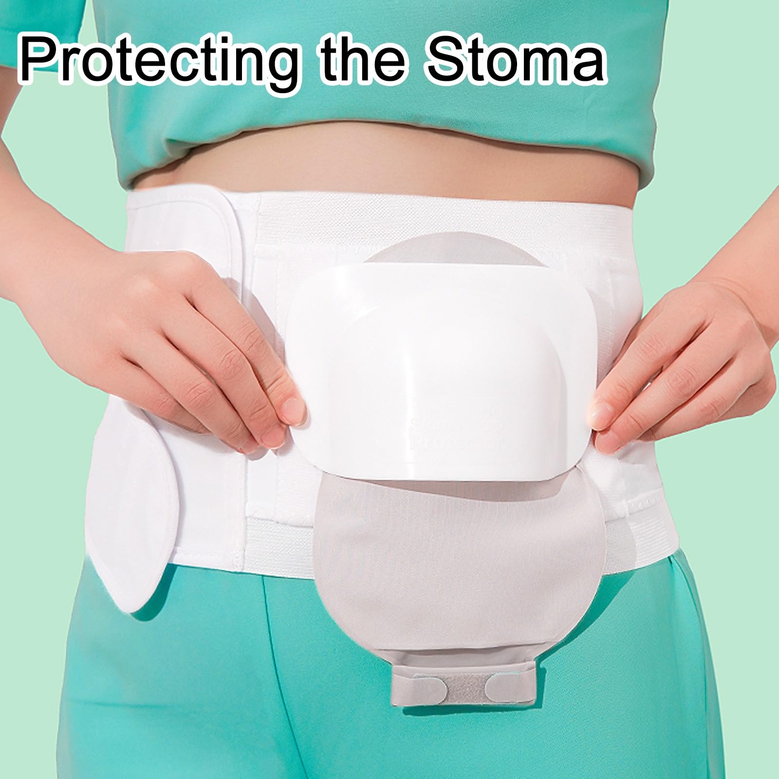 Cintura per Ernia Ostomica, Cintura per Stomia Regolabile, per Pazienti con Colostomia per Prevenire la Parastomia