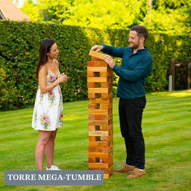 Foto 3 de 8 de Uber Games Torre Tambaleante, SE Construye hasta 6 Pies, Tamaño Mega