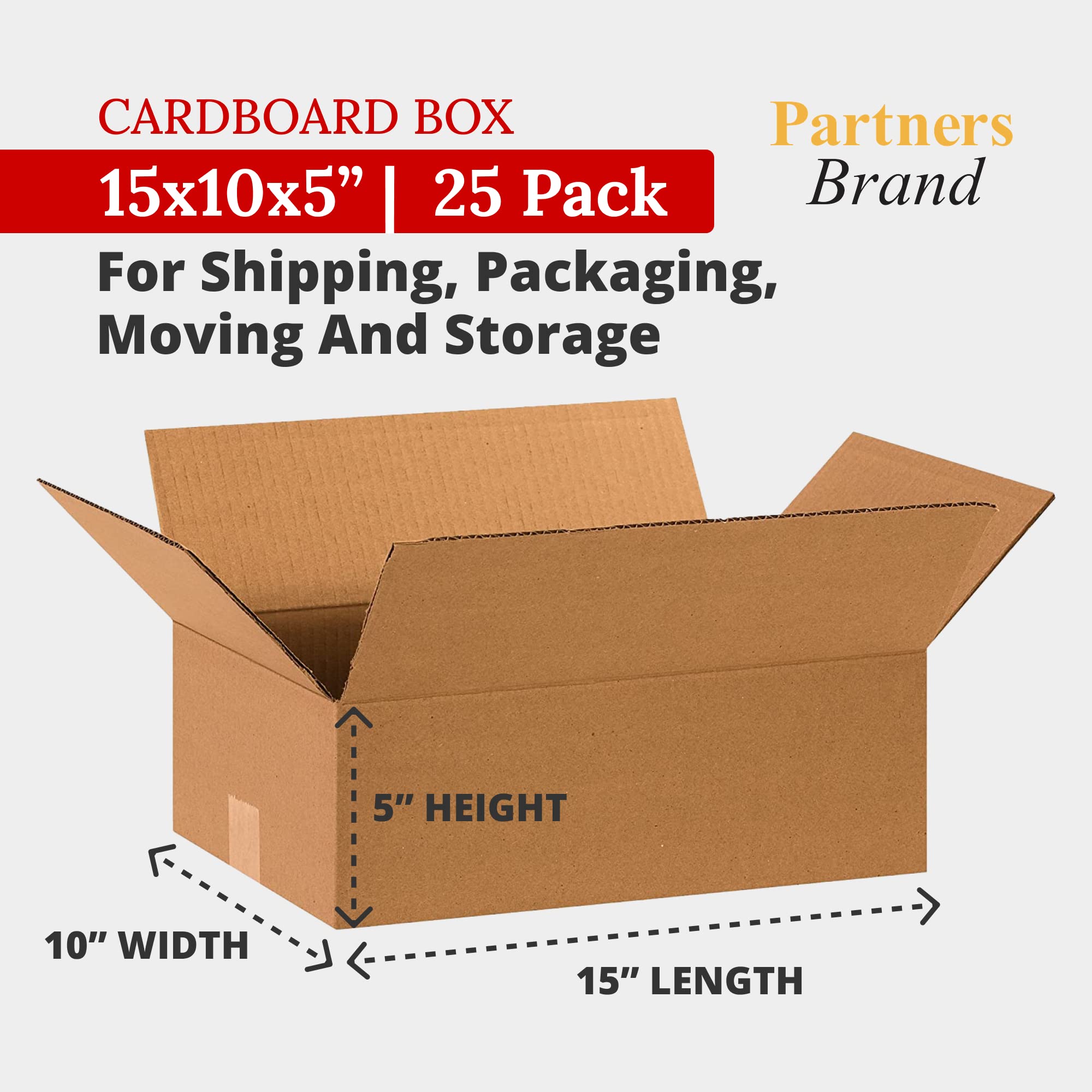 Wisaiboxl 5x5x5 Inch White Shipping Boxes - 15 Pack Corrugated Cardboard Small Mailing Boxes With Fragile Stickers