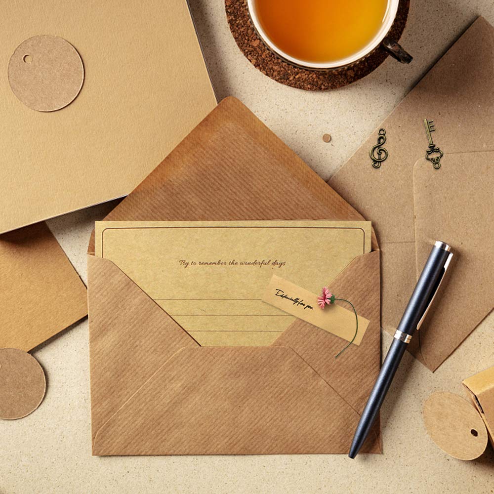 Vintage Papier à Lettre et Enveloppes 70 Pièces Ensemble de Papeterie