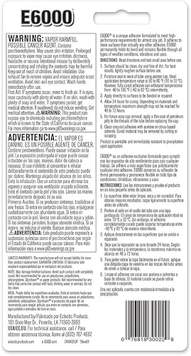 Miniatura 2 de E6000 230022 Adhesivo autoindustrial de viscosidad media 37 fl oz