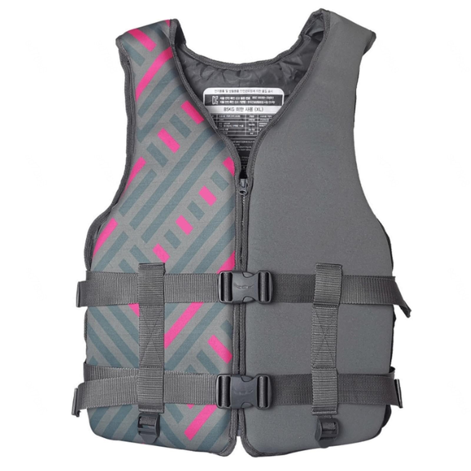 WEISHIDAI Life Jackets for Adults, High Buoyancy Life Jacket, Portable Swim Vest Jackets with Adjustable Safety Strap for Boating Fishing Surfing(GRAY,XXL)