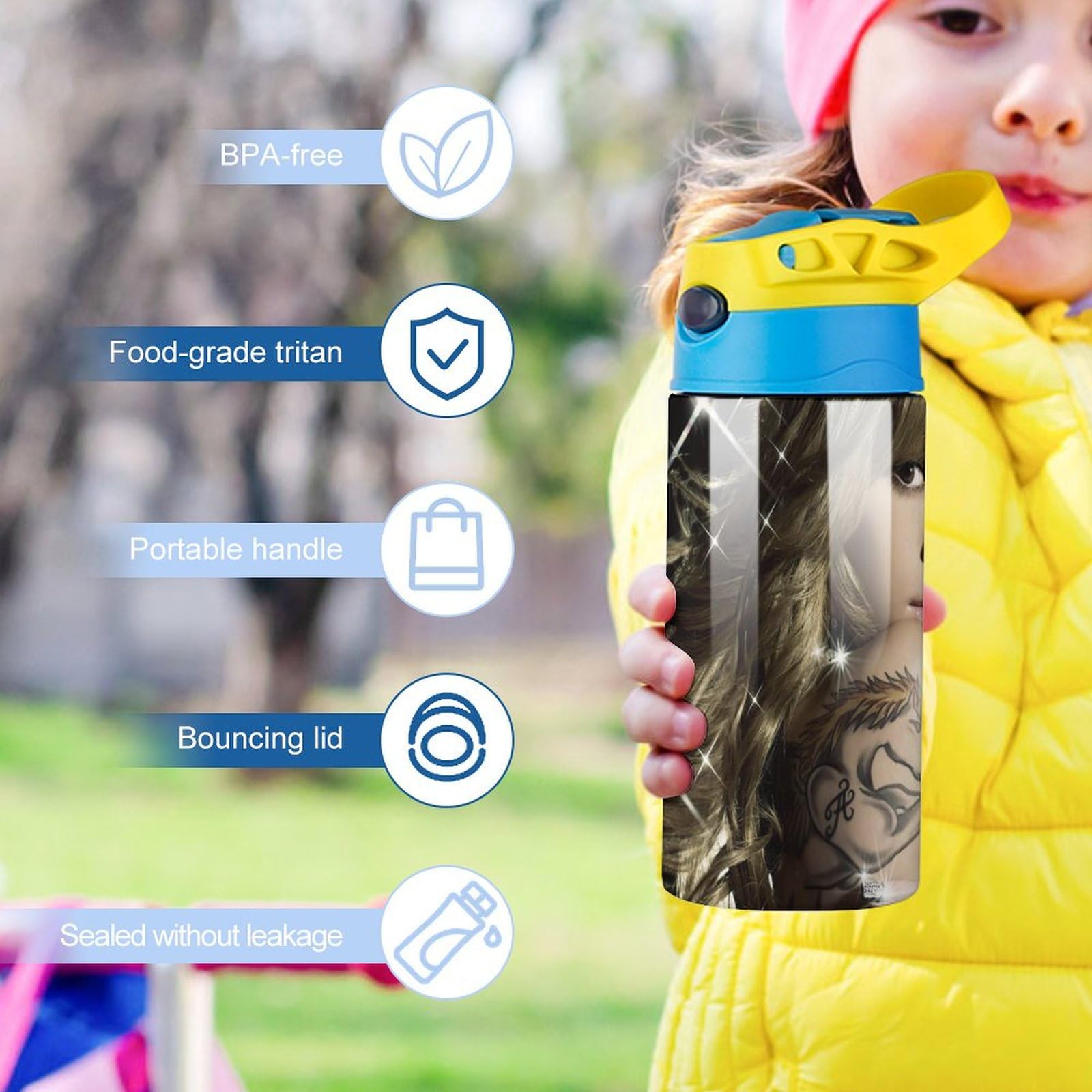 Amazon｜浜崎あゆみ ボトル 水筒 500ml ストロー 水筒 超軽量