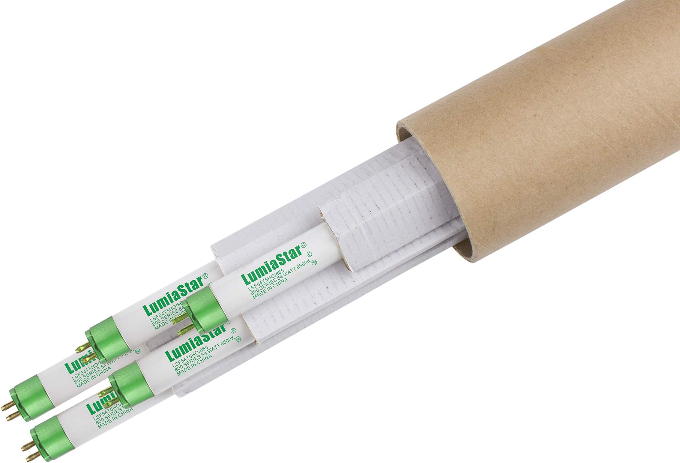 4FT 54W T5 HO 6500K Fluorescent Tubes Grow Light Bulbs Pack of 5