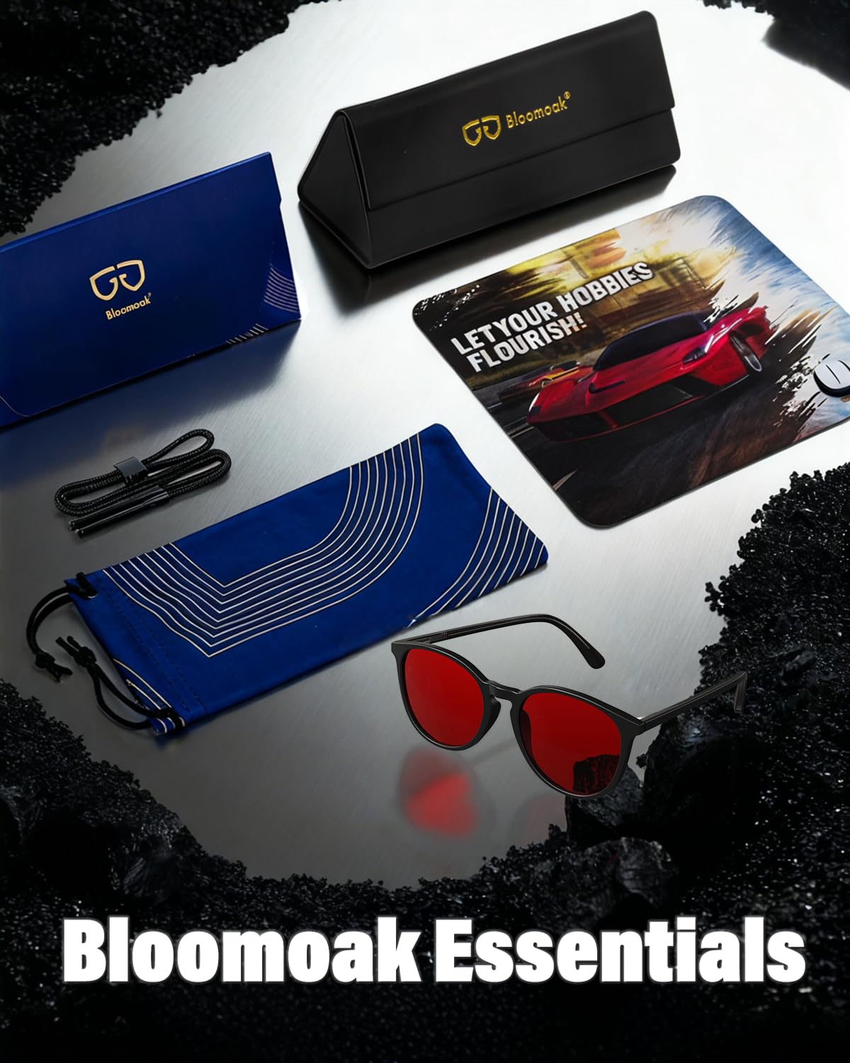 Bloomoak - Okulary blokujące niebieskie światło w 99% - Okulary do gier -Przeciwodblaskowe -Przeciw zmęczeniu -Materiał TR90 -Nadaje się do ekranów, gier