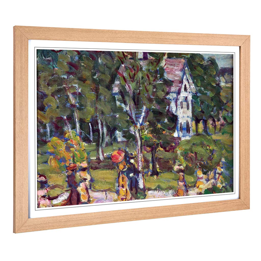 Big Box Art Framed Print of Maurice Pendergrast Sunday Afternoon Design | Wall Art Picture | Home Decor for Kitchen, Living Room, Bedroom, Hallway, Oak, A2 / 24.5x18 Inch / 62x45cm