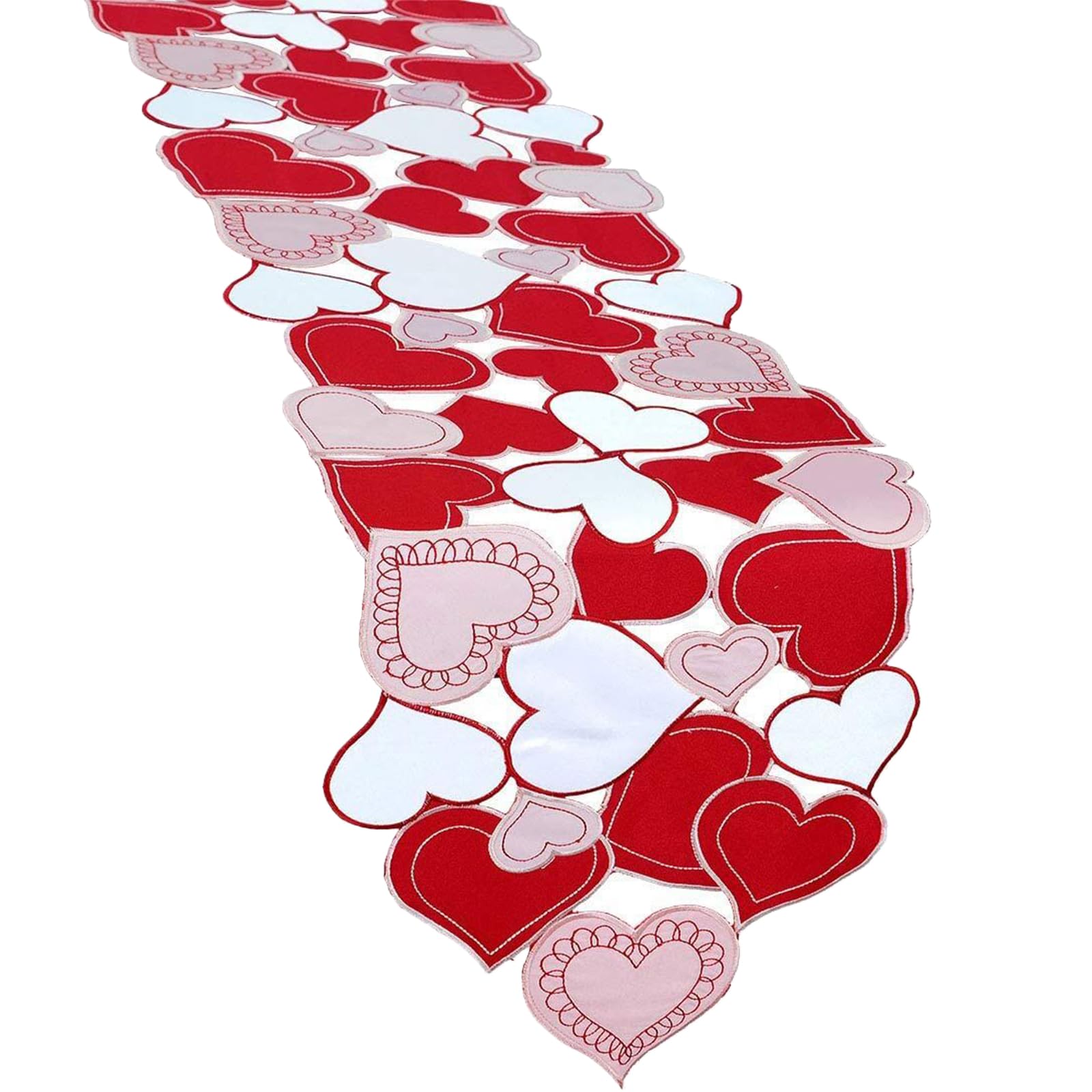 Tsophreniq Day Table Cloth Embroidery Washable Decorations for Dinner Decorations Supplies Valentines Day Tablecloth