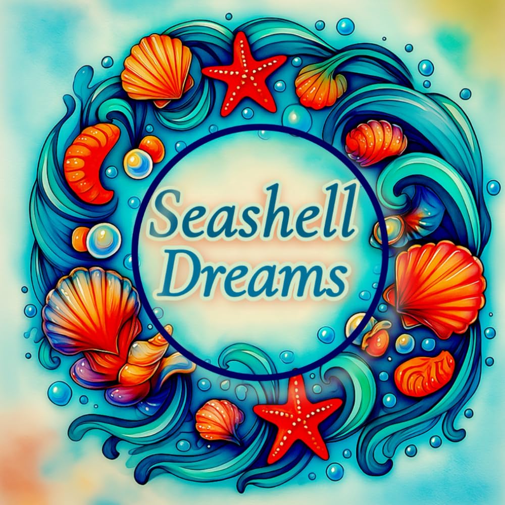 Seashell Dreams: A Mandala Colouring Book Inspired by the Ocean: 40 Relaxing Seashell Designs with Bold Lines for Mindful Colouring, Stress Relief, and Coastal Calm – Perfect for Adults and Teens