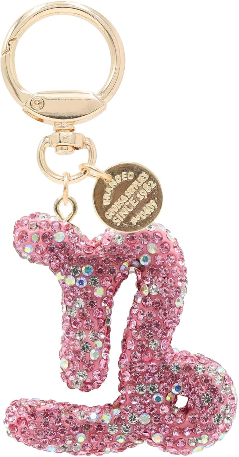 Sparkly Pink Rhinestone Zodiac Constellation Keychain Bag Charm image 5