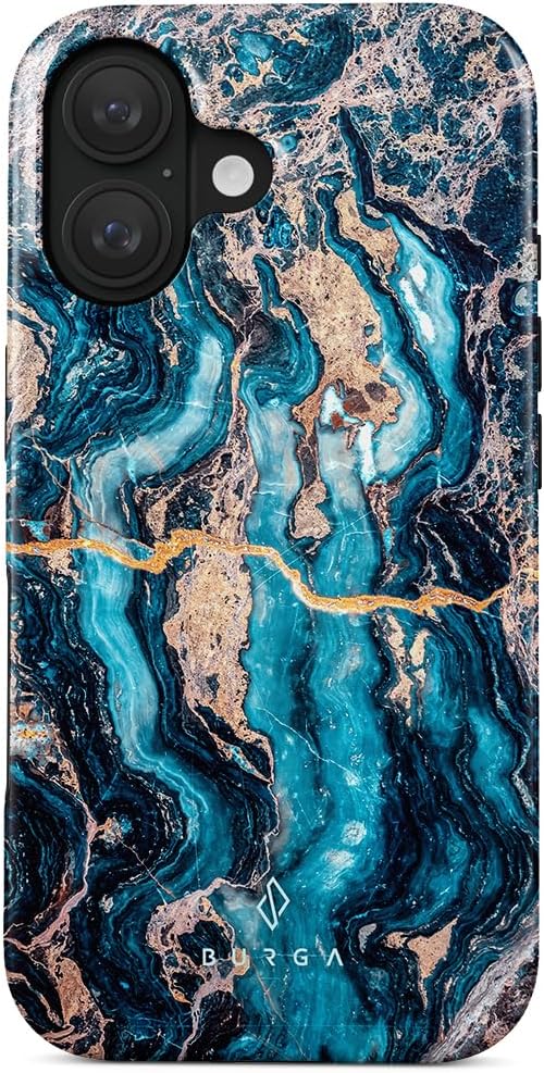 BURGA Phone Case for iPhone 16 - Cute, Trendy, Aesthetic, Pattern Phone Cover, Hard Shell Protection - fits Apple iPhone 16 Case for Women and Men