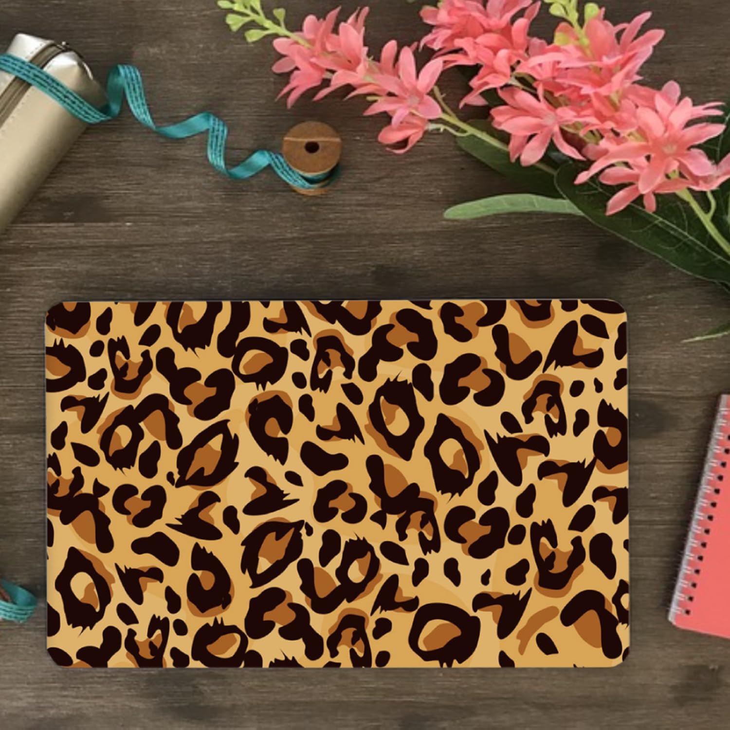Compatible with MacBook Pro 13 inch Laptop Case 2021 2020 2019 2018 2017 2016 Release M1 A2338 A2289 A2251 A2159 A1989 A1708 A1706, Classic Pattern Plastic Hard Protective Case, Leopard Print