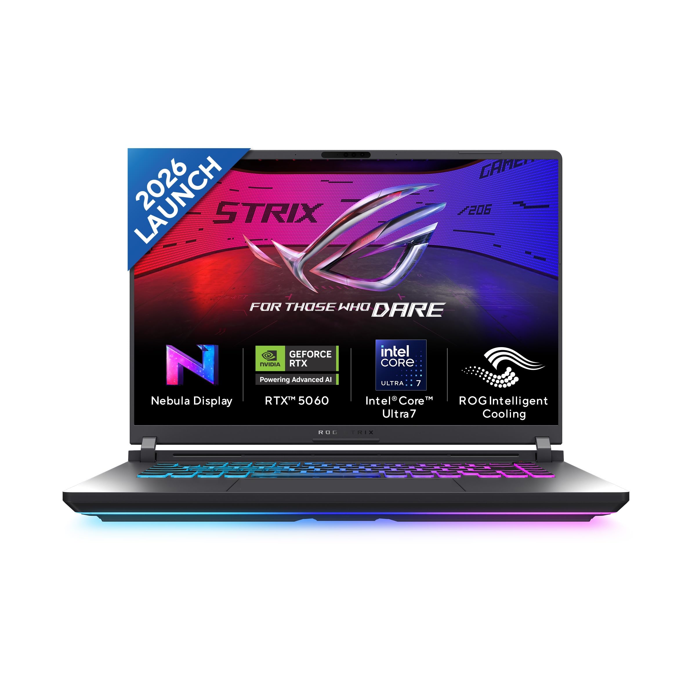 ASUS ROG Strix G16 (2026),Intel Core Ultra 7 255HX (Series 2),RTX 5060-8GB,16GB RAM (Upgradeable),1TB SSD,FHD+,16"(40 cm),300Hz,Win 11,M365 Basic(1Y),Office 24,Gray,2.6 Kg,G615LM-TS268WS,Gaming Laptop-picture-24