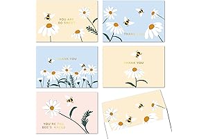 Bumble Bee Thank You Cards: 20-Pack of Elegant Greeting Cards for Special Occasions