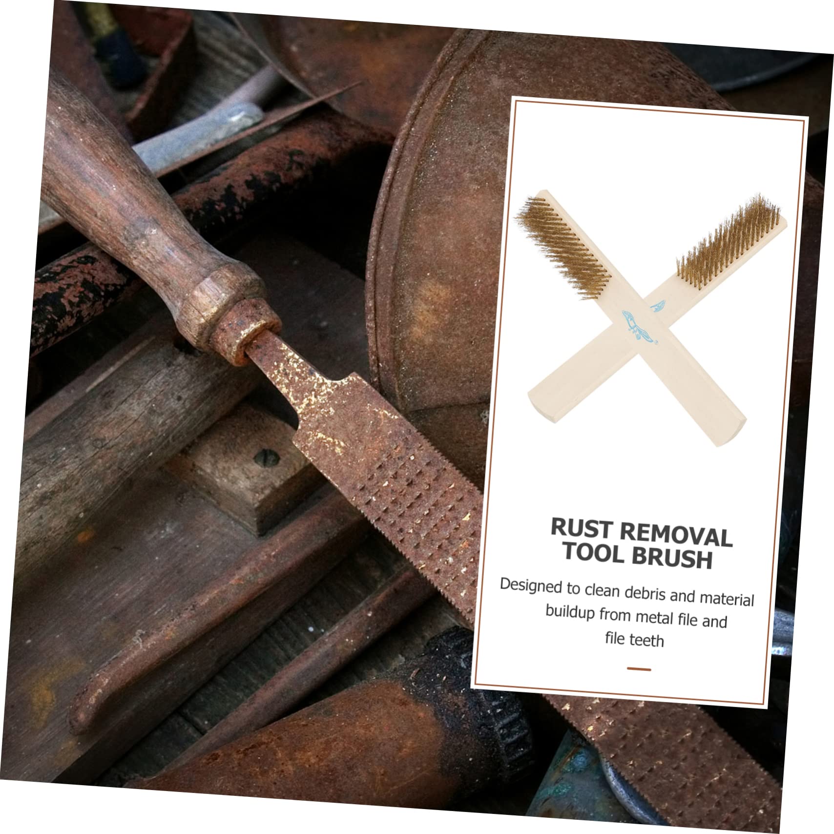 VILLFUL 2pcs File Brush Wire Brush Drill Bit Metal Scrubber Steel Wire Brush Drill Bits for Metal File Manager Bath Cleaning Brush Wire Wheels Copper Wire Wooden Stainless Steel