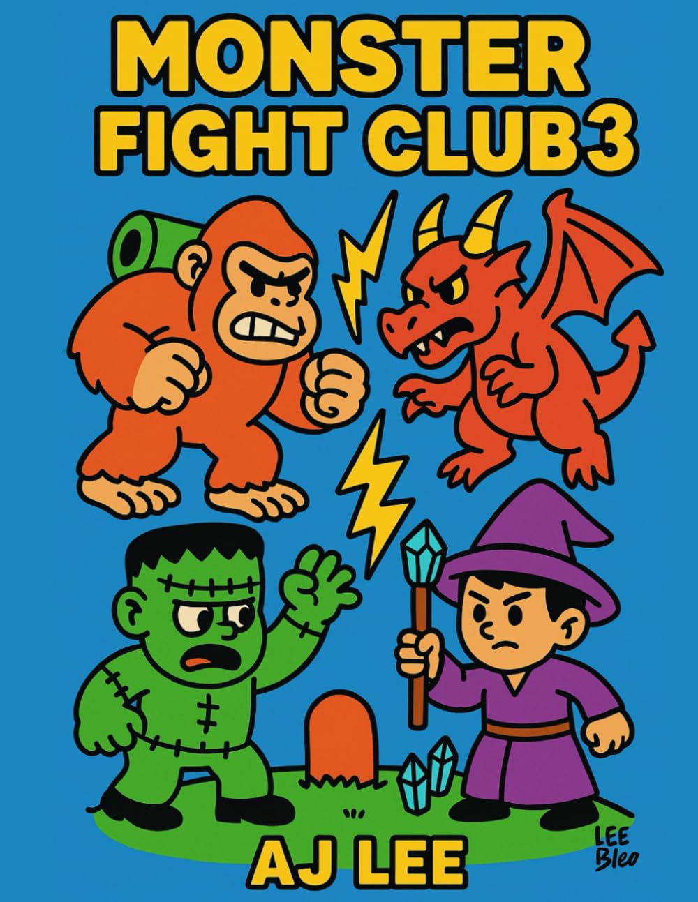 Monster Fight Club 3: Story-Based Monster Battles Coloring Book for Kids Ages 3–10