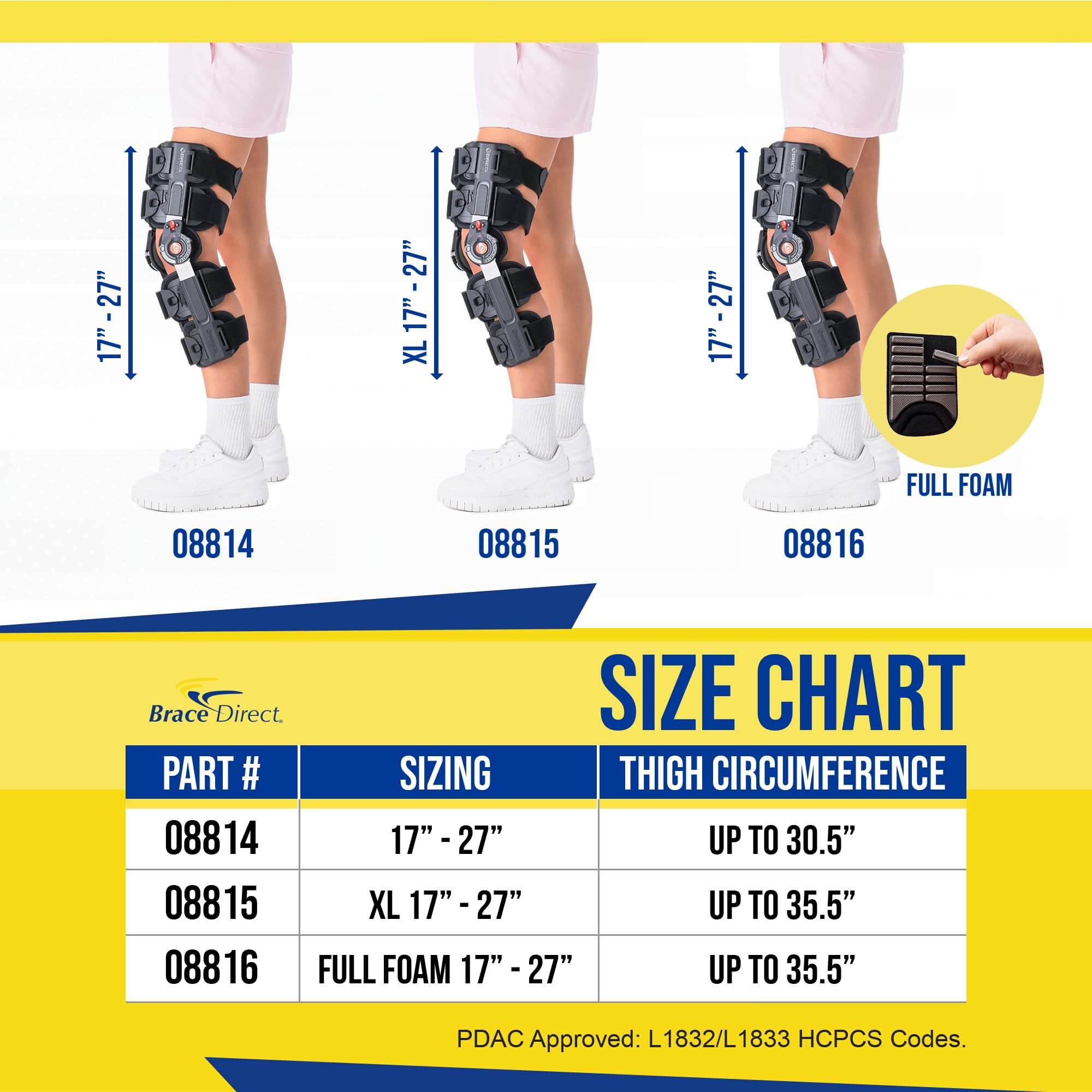 Amazon.co.jp: Brace Direct Breg Tスコープ プレミア 術後膝 究極の