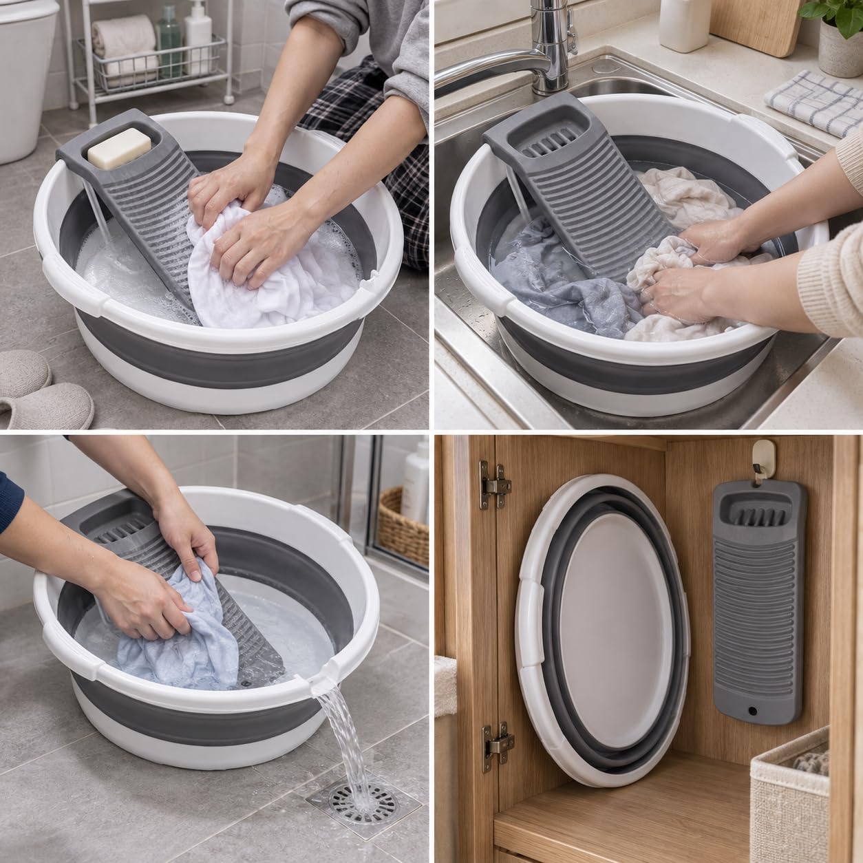 Lavatoio Pieghevole per, Grigio