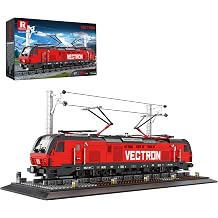 Reobrix Railway Building Block Set 1757 Pieces - MOC Vectron Electric Truck 66019 Model for Adults & Kids Decoration